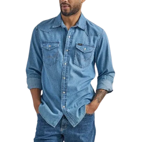 Wrangler Iconic Cowboy Wash Denim Shirt