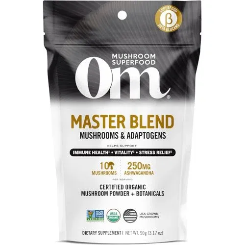Om Mushroom Master Blend Organic Mushroom Powder