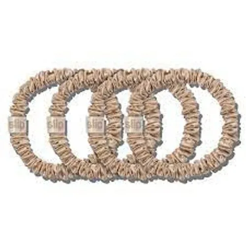 Slip Back To Basics Blonde Skinny Scrunchies