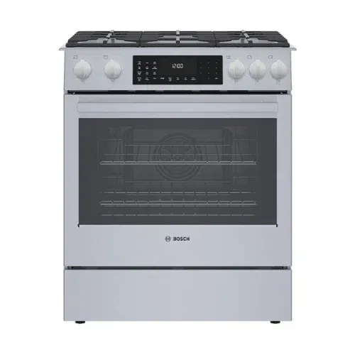 Bosch 800 Series 4.6 Cu. Ft. Self-Cleaning Slide-In Dual Fuel Convection Range