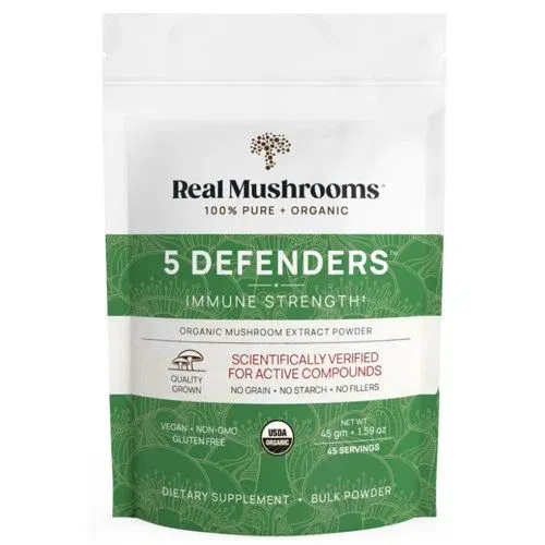 Real Mushrooms 5 Defenders Organic Mushroom Complex