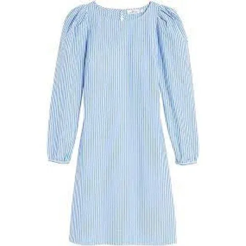 Vineyard Vines Poplin Puff-Sleeve Dress