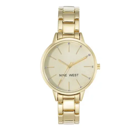 Nine West Crystal Accented Bracelet Watch