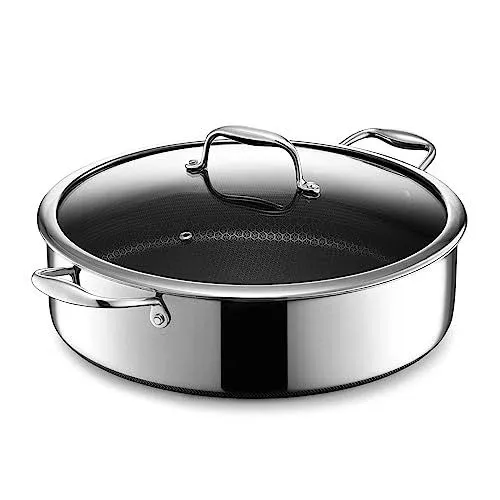 HexClad 7QT Hybrid Deep Saute Pan