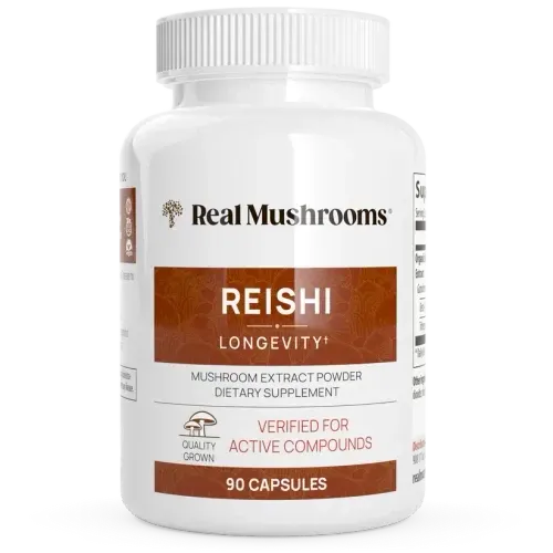 Real Mushrooms Organic Reishi Mushroom Capsules