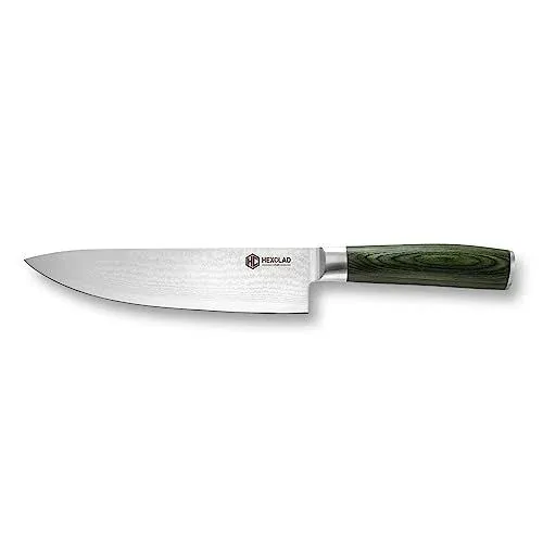 HexClad Damascus Steel 8" Chef's Knife