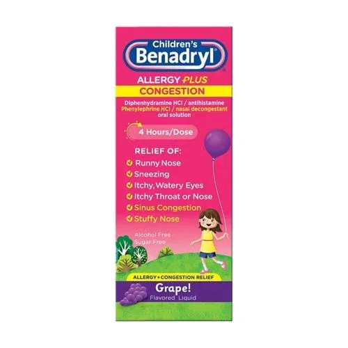 Benadryl Children’s Allergy Plus Congestion