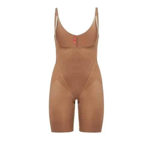 Spanx Thinstincts 2.0 Open-Bust Mid-Thigh Bodysuit