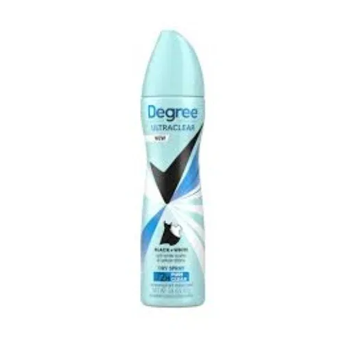 Degree UltraClear Black+White Pure Clean Antiperspirant Deodorant Dry Spray