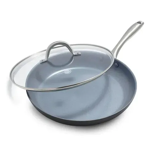 Green Pan Lima Ceramic Nonstick 12" Frypan with Lid
