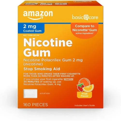 Amazon Basic Care Coated Nicotine Polacrilex Gum