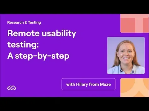 Remote usability testing: A step-by-step Maze