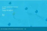 Data Analysis and Visualization