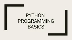 Python Programming Basics: How to go from Beginner to Pro