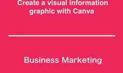 Create a visual information graphic with Canva