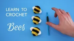 Make a Simple Crochet Amigurumi Bee : BEGINNER FRIENDLYBeginner