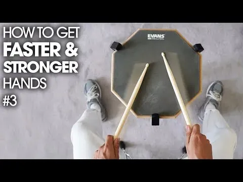 THE SECRET TO FASTER HANDS - Beginner Drum Lesson #3