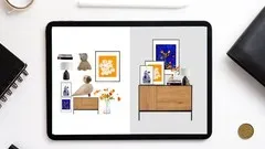 Interior design: Mood-board in Scale with Procreate