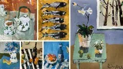Abstract Still Life Painting Demonstrations