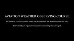 Weather Observing & Meteorological Observation Encoding