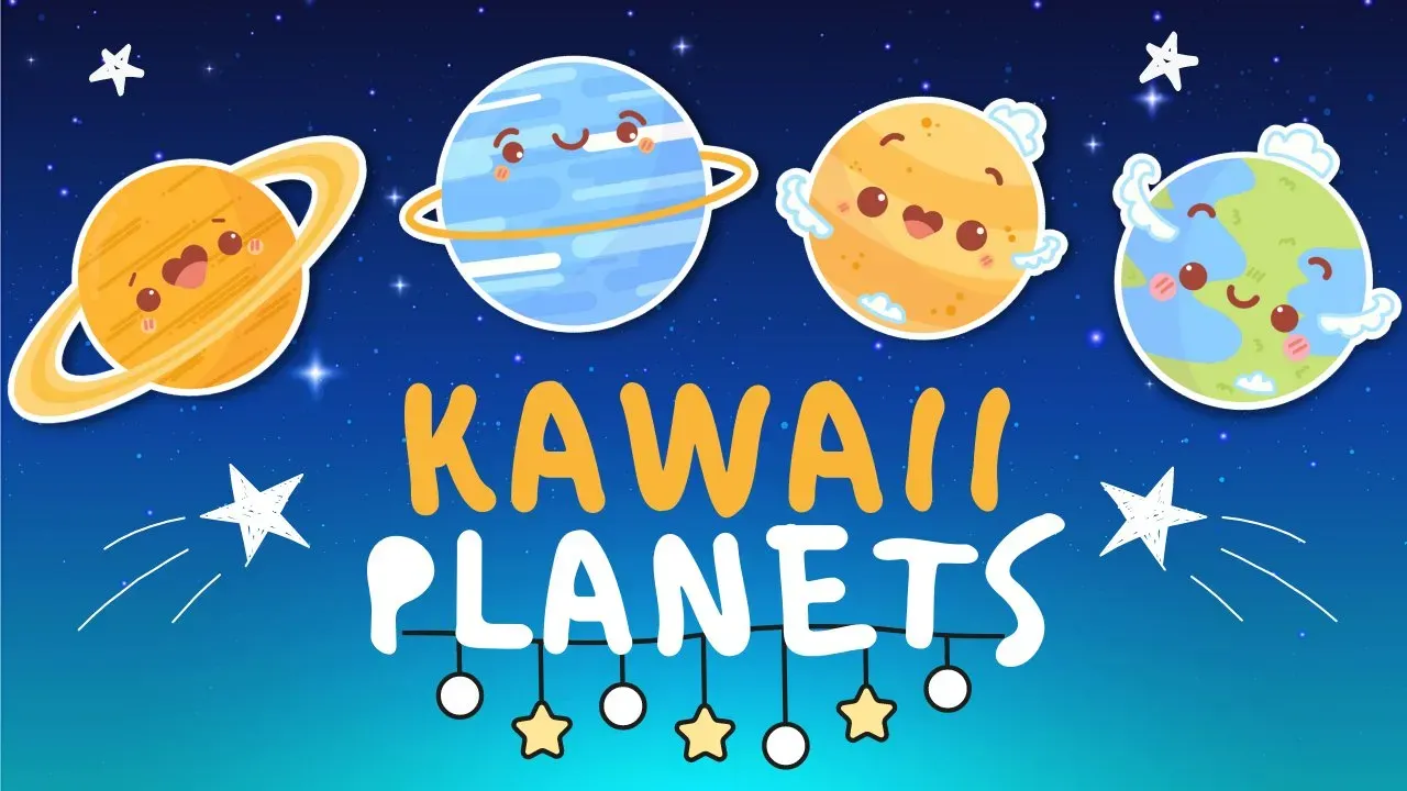 How to Draw Kawaii Illustrations: Cute Planets Procreate