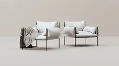 Modeling in 3Ds Max and Marvelous Designer Arm Chair