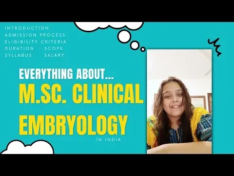 MSc CLINICAL EMBRYOLOGY LIFE SCIENCETASTIC #lifescience #bestoption #lifesciencetastic #india #bsc